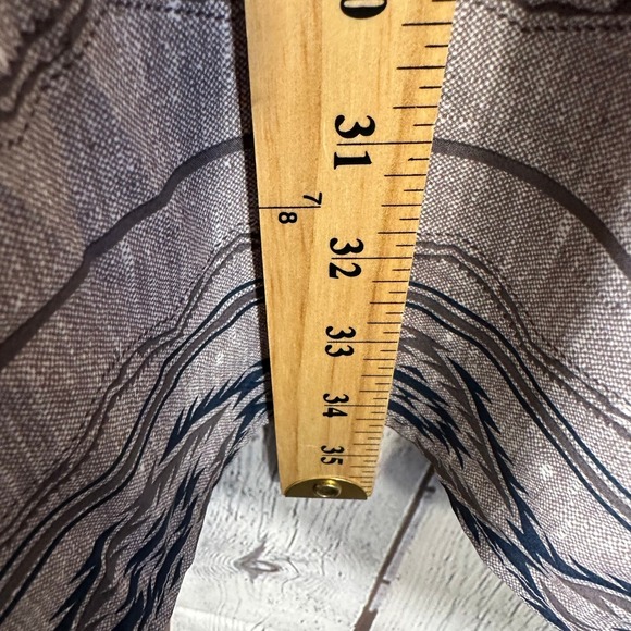 Ariat VentTEK Outbound Classic LS Shirt Grey Navy Southwestern Aztec Mens L T - Picture 11 of 14